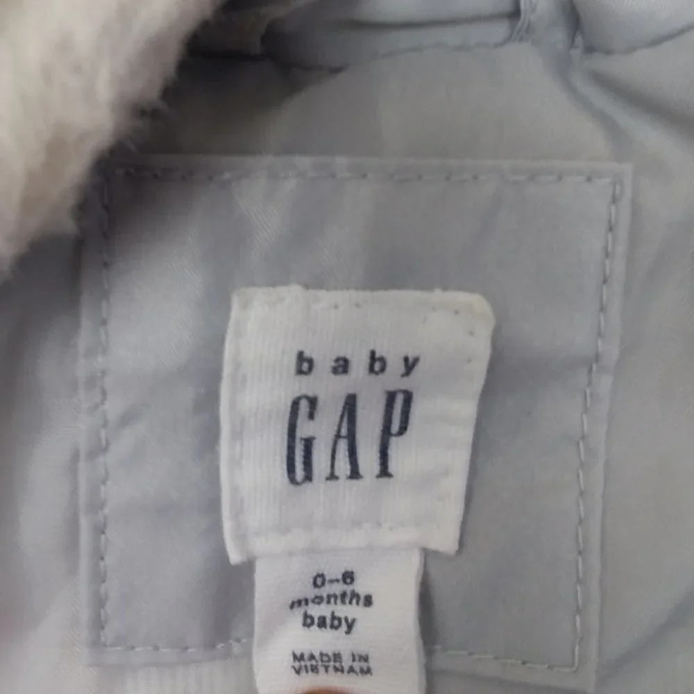 Gap Baby Faux Fur Leopard Jacket Ivory Frost